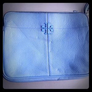 Ivy Leather Crossbody Bag Montego Blue